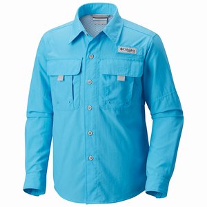 Columbia Camisas PFG Bahama™ Manga Larga Niño Azules (467YDRWEO)